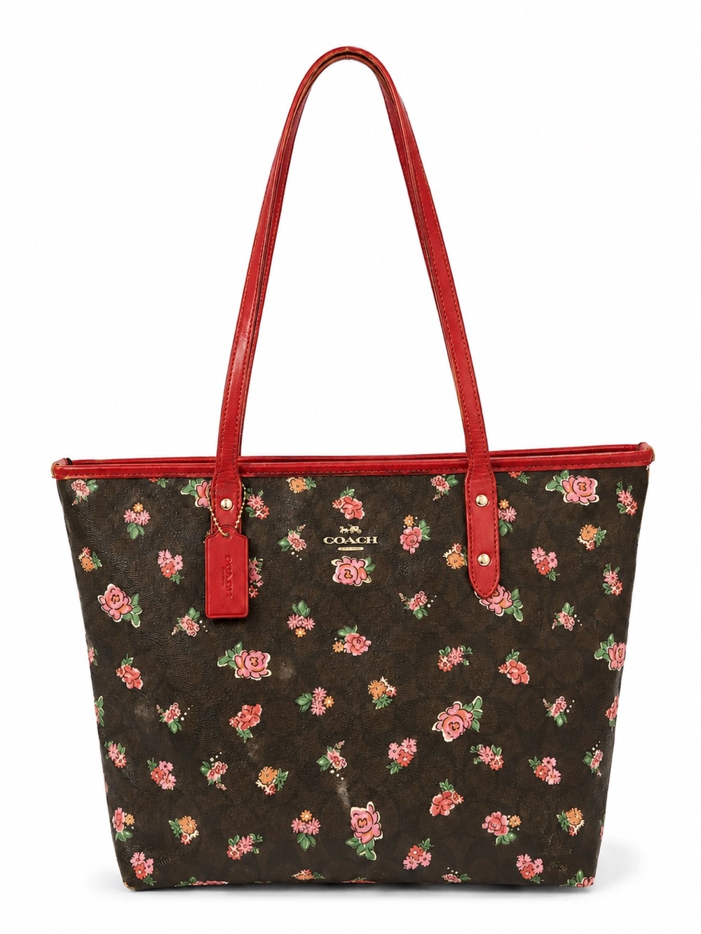 Coach Floral City Monogram Tote